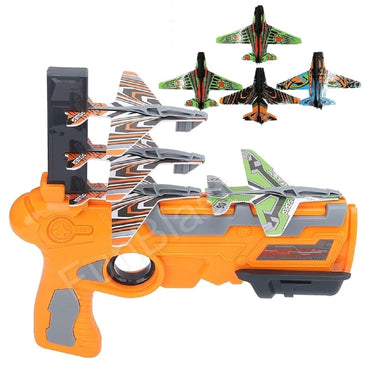 SkyShooter | Diversión de vuelo infinita - Pistola lanzadora de aviones con aviones de espuma para niños